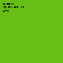 #67BF16 - Lima Color Image
