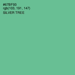 #67BF93 - Silver Tree Color Image