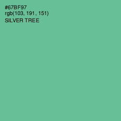 #67BF97 - Silver Tree Color Image