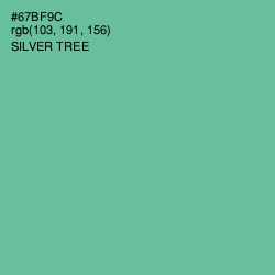#67BF9C - Silver Tree Color Image