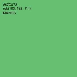 #67C072 - Mantis Color Image