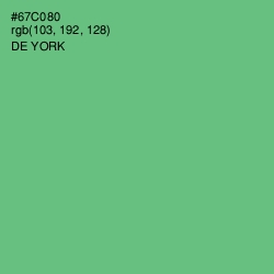 #67C080 - De York Color Image