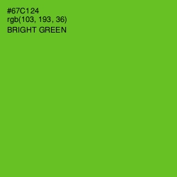 #67C124 - Bright Green Color Image