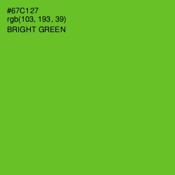 #67C127 - Bright Green Color Image