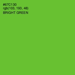 #67C130 - Bright Green Color Image