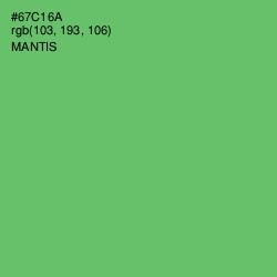 #67C16A - Mantis Color Image