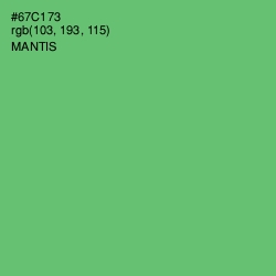 #67C173 - Mantis Color Image