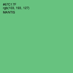 #67C17F - Mantis Color Image