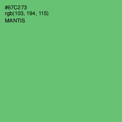 #67C273 - Mantis Color Image