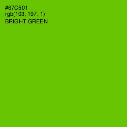 #67C501 - Bright Green Color Image