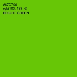 #67C706 - Bright Green Color Image