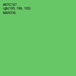 #67C767 - Mantis Color Image