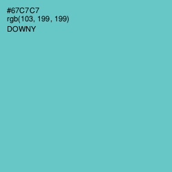 #67C7C7 - Downy Color Image