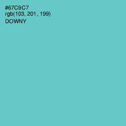 #67C9C7 - Downy Color Image