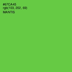 #67CA45 - Mantis Color Image