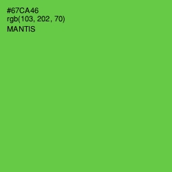 #67CA46 - Mantis Color Image