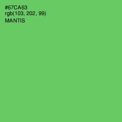 #67CA63 - Mantis Color Image