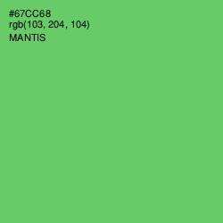 #67CC68 - Mantis Color Image