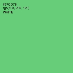 #67CD78 - Pastel Green Color Image