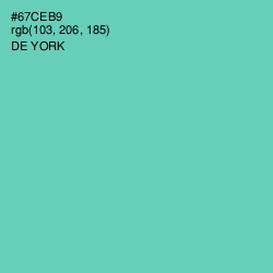 #67CEB9 - De York Color Image