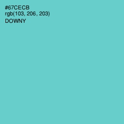 #67CECB - Downy Color Image