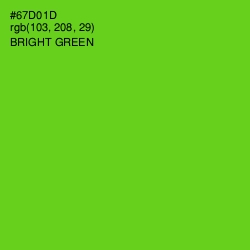 #67D01D - Bright Green Color Image