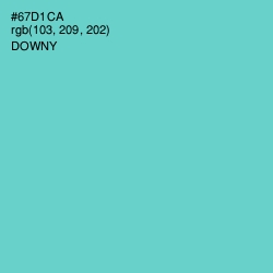 #67D1CA - Downy Color Image