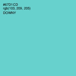 #67D1CD - Downy Color Image