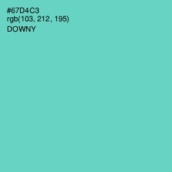 #67D4C3 - Downy Color Image