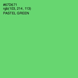 #67D671 - Pastel Green Color Image