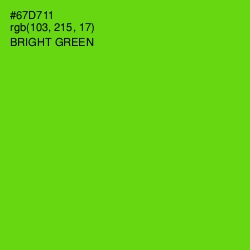 #67D711 - Bright Green Color Image