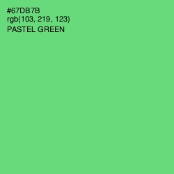 #67DB7B - Pastel Green Color Image