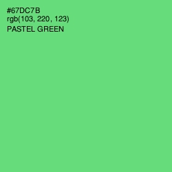 #67DC7B - Pastel Green Color Image