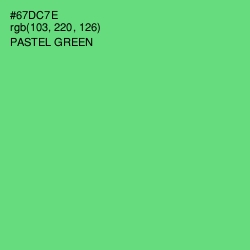 #67DC7E - Pastel Green Color Image