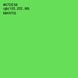 #67DE58 - Mantis Color Image