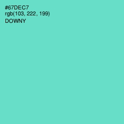 #67DEC7 - Downy Color Image