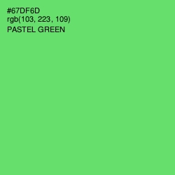 #67DF6D - Pastel Green Color Image