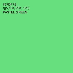 #67DF7E - Pastel Green Color Image