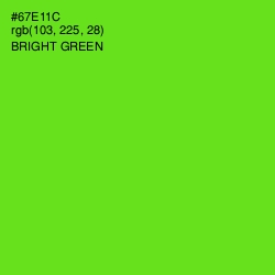 #67E11C - Bright Green Color Image