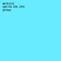 #67ECFE - Spray Color Image