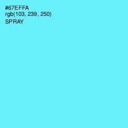 #67EFFA - Spray Color Image