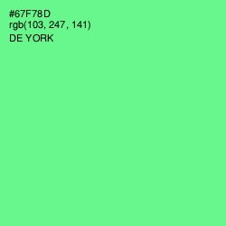 #67F78D - De York Color Image