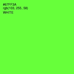 #67FF3A - Bright Green Color Image