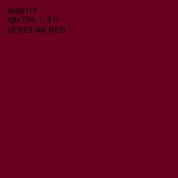 #68011F - Venetian Red Color Image