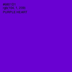 #6801D1 - Purple Heart Color Image