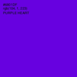 #6801DF - Purple Heart Color Image