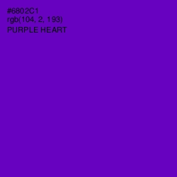 #6802C1 - Purple Heart Color Image