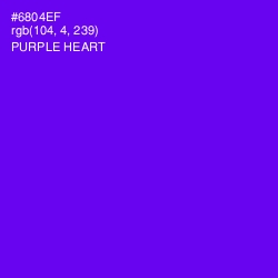 #6804EF - Purple Heart Color Image