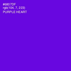 #6807DF - Purple Heart Color Image