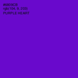 #6809CB - Purple Heart Color Image